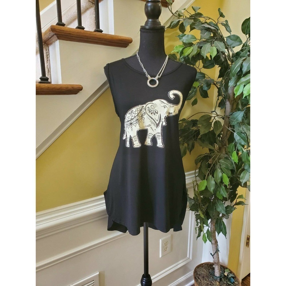 Kelier Elephant Tank Tunic Women- Size Small
